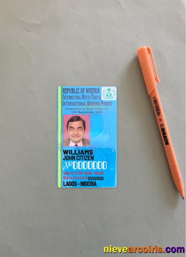 Nigeria international driving license photolook